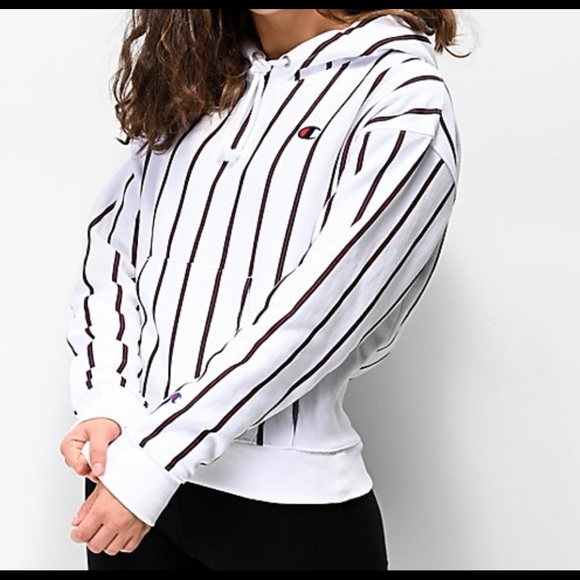 Champion Tops - Champion Striped Hoodie NWT small